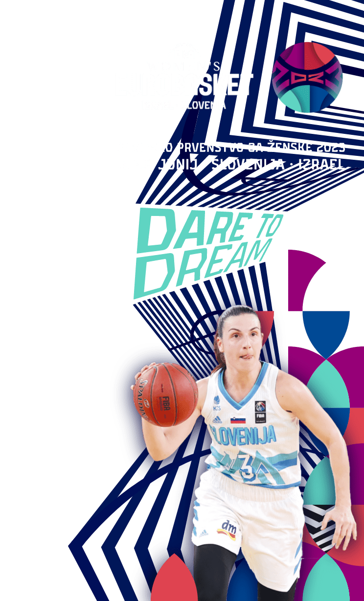 FIBA Woman's Eurobasket Logo, Evropsko prvenstvo za ženske 2023, 15.-25. junij, Slovenija - Izrael